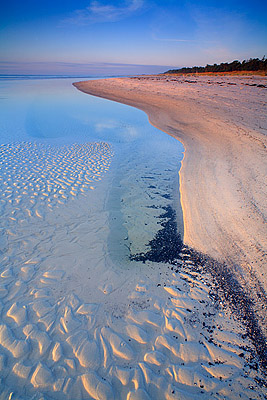 Sandrippeln am Strand von Dueodde - Dueodde, Bornholm, Dänemark, Europa