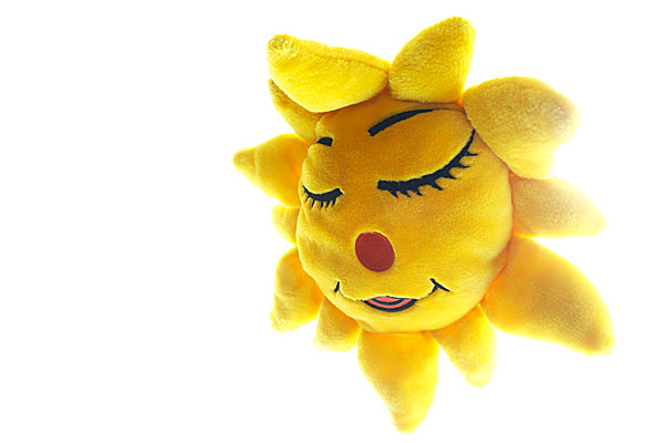 Sonne, Spielkissen, freigestellt